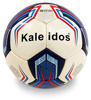 Mondo Sport - Pallone da futsal VICTORY R.C. KALEIDOS - misura 4 professional - 440 g - bianco grigio blu - 13603