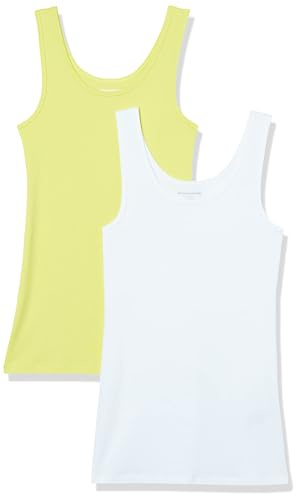 Amazon Essentials Top a Canotta Slim Donna, Pacco da 2