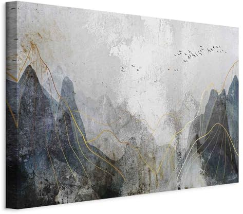 murando - Quadro Acustico Montagne 1 pezzo schiuma acustica Quadri Moderni Camera da Letto Matrimoniale - Stampa su Tela - Pannelli Fonoassorbenti Decorativi - Fonoassorbente Acustiche