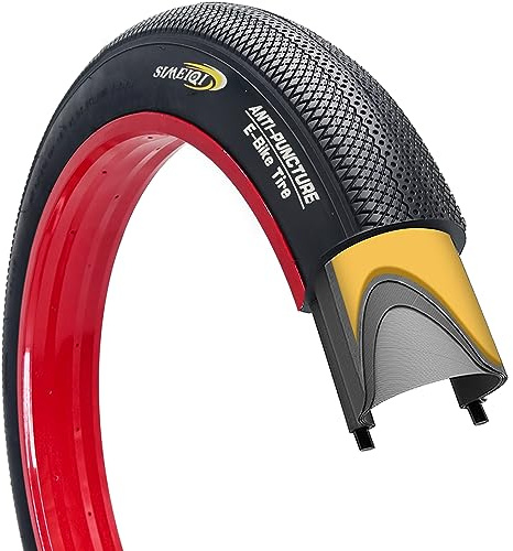 SIMEIQI 26X4.0 Inch E-Bike Fat Bike Tires Electric Tricycle Tyres Foldable Replacement Tire for City Commuter Ebike Street Road Pavement Park or Urban Mountain Bicycle