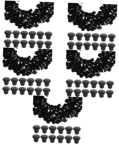 ARTIBETTER 1500 STK Möbellochstopfen Dübel Für Befestigungslöcher Verschlussstopfen Rohreinsatz-endkappen Steckerabdeckung Scharnierlochabdeckung Bündige Lochstopfen Bohrlochkappe Black Abs