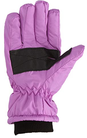 Windproof Girls Boys Snowboarding Ski Gloves Size Kids M/L Skating Outdoor Warm Winter Snow Kids Gloves Mittens Children Mitten Toddler Cute Winter Gloves for Girls Cool Designs (Purple, M)