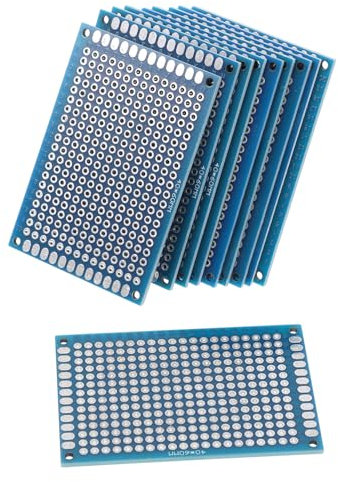 ELAYARD 10pezzi Schede Pcb Per Saldatura Doppia Faccia Progetti Elettronici Facili e Sicuri Per Esperimenti Elettrici e Fai Te
