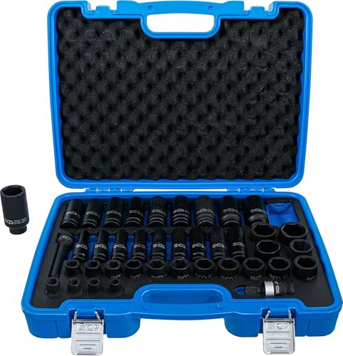 BGS 7280 | Juego de llaves de vaso de impacto hexagonal | entrada 12,5 mm (1/2) | 9-30 mm | 40 piezas