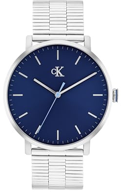 Calvin Klein trehandskvarts urverk CK REAL kollektion med armband i rostfritt stål