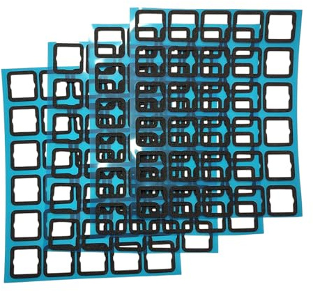 Shurhome 120-teiliges Schalter, Folien und Tastatur Pad Set, 3, 5 mm weiche antistatische Folie, Tastatur Schalldämpfer Aufkleber