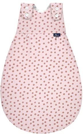 Dein Kinderland Alvi Außensack Baby Mäxchen organic cotton im SET mit Babylöffel | Babyschlafsack | Ganzjahresschlafsack | Bio-Baumwolle | Organic Cotton | anschmiegsam (curly dots, 62-68)