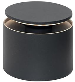 Zafferano, Push-Up Lampe, Kabellose, Wiederaufladbare Tischlampe mit Touch Control, Auch für den Außenbereich Geeignet, Dimmer, 2200-3000 K, Höhe 80-100 cm, Farbe Dunkelgrau