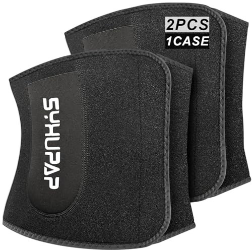 SYXUPAP Bauchweggürtel Herren Damen,Schwitzgürtel Bauch Abnehmen Geräte Extra-breiter Verstellbarer Neopren Sauna Gewichthebergürtel Sweat fitnessgürtel (2er)