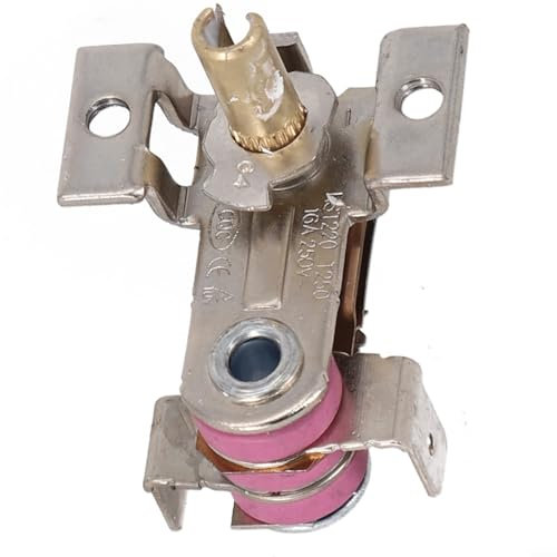 HEBEOT Termostato Calentador eléctrico, Interruptor de Temperatura Ajustable, KST220, 16A/250VAC