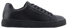 Armani Exchange Men's London Sneaker, Black Beauty, 11