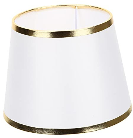 PERSELOSO Pantalla De Lámpara De Mesa E27 15x20x15cm Tela Decorativa Luz Para Dormitorio y Sala De Estar Lámpara Vintage