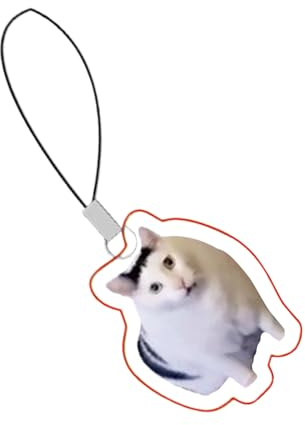 Generiskt sött mobilhänge | Emoticon mobiltelefonsnodd med karbinhakar – akrylnyckelring med katt, hund, för ungdomar och barn, se beskrivning, Akryl, Se beskrivning