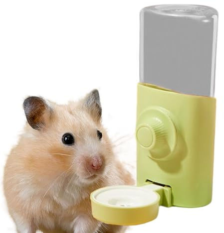 Hangable Bunny Water Bottle Cage - Dispensador de agua para mascotas, sin goteo, 600 ml, alimentador automático, fuente para beber a prueba de fugas para conejos, chinchillas, cobayas, jaula y corbata