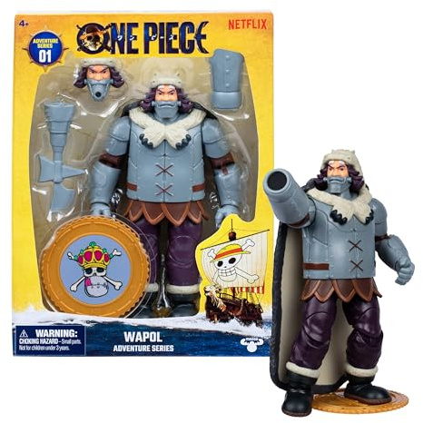 One Piece Wapol 6.5-Inch Action Figure, 4 Accessories