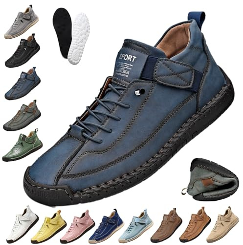 Snrtevu sneakers, bekväma, stödsneakers, barfotaskor vattentäta, hög ovansida, halkfri textur, mjuk sula, lämpliga för dagligt bruk