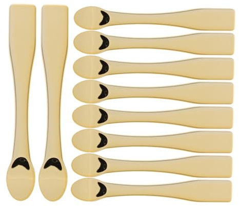 CIYODO 10 piezas Cucharas para Crema Facial Abs Prácticas para Maquillaje Mujer y Viaje Aplicador de Cremas y Mascarillas Cosméticas