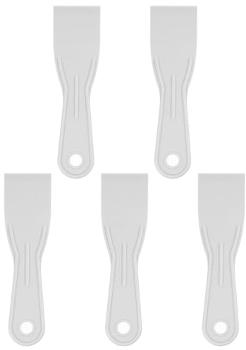 QUARKZMAN 5 Unidades Espátula De enmasillar Ancho 2 Delgada Y Flexible Espátulas De Plástico Para Cintar Paredes Secas Extender Pintura Rascar Paredes Color Gris ;