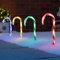CHRISTOW Candy Cane Christmas Lights, Outdoor Path Stake Decorations, Flashing LED, Mains Powered, Set of 4 x 26cm (Multi Coloured)