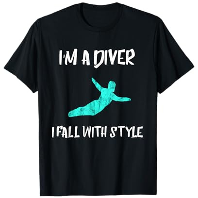 Springboard Diver Diving Platform Diving Aquatic Sport T-Shirt