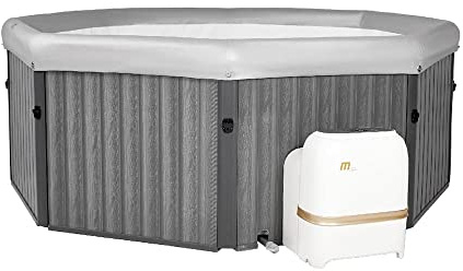 Tempo Style - Piscina Idromassaggio Fuori Terra Ottagonale Smart Wi-Fi MSpa Toscana Plus F-TU062W da 6 Posti | 193 cm diametro | 1200 litri | Copertura inclusa