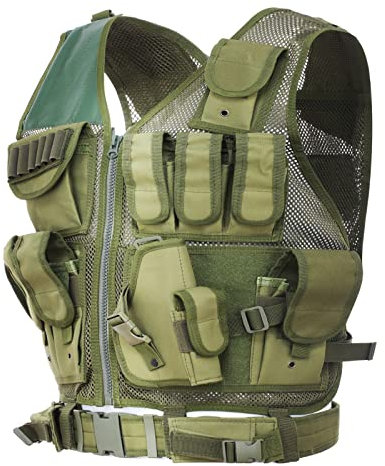 Lixada Taktische Weste Herren Outdoor Jagdweste Multifunktional Atmungsaktive Schutzweste Demontage Feldschutzweste