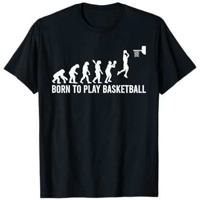 Dunking Basketball Spieler Evolution T-Shirt