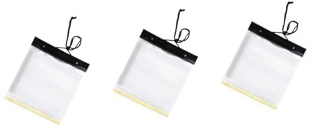 HANABASS 3pezzi Borsa Per Mappe e Trasparente Sacchetto Auto-sigillantper Viaggi All Aperto Protettivo Contro Per Eventi e Conservazione Di Oggetti
