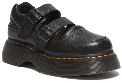Dr. Martens Women's Buzz Mary Jane Shoes, Black Milled Nappa, 5UK, 7 US Women