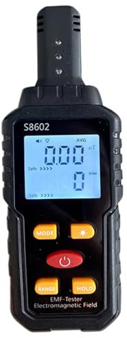 Compteur Geiger, détecteur de rayonnement nucléaire 3 en 1 avec écran LCD et alarme sonore et lumineuse, portable pour la maison, le bureau, l'extérieur l'intérieur.