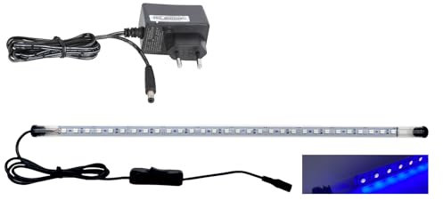 ZooPaul Tube lumineux LED UV de 80 cm pour couvercle d'aquarium et terrarium