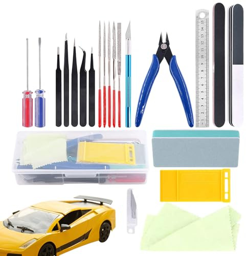 Kit di strumenti per modellismo, strumento per sbavatura, attrezzature per la costruzione di modelli di auto, per la creazione di gioielli, lavorazione del legno, pittura, elettronica, progetti di
