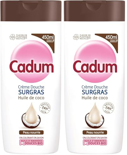 Cadum Crème Douche Surgras Coco 450ml (Lot de 2)