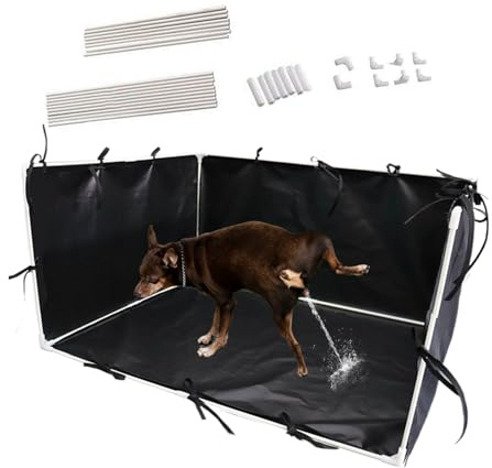 Hundetoilette – Welpentöpfchen-Tablett, Spritzschutz-Design mit hoher Wand – Pinkel-Pad-Halter, auslaufsicherer Bodenschutz, Toiletten-Trainingstablett für den Innenbereich | für kleine mittelgroße Hu