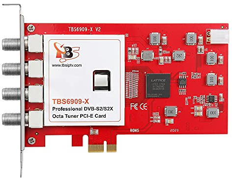 TBS6909X DVB-S/ S2/ S2X 8 Tuner PCI Express Digital Satellite TV Card for Live TV