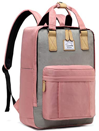 VASCHY Rucksack für Damen, Unisex, 73 - Rosa, Grau, one size, Tagesrucksack