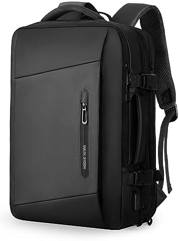 MARK RYDEN Erweiterbarer Reiserucksack für Herren, 43,9 cm (17,3 Zoll) Laptop-Rucksack mit YKK-Reißverschluss, USB-Ladeanschluss, wasserdicht, flugzugelassen, Handgepäck-Rucksack für