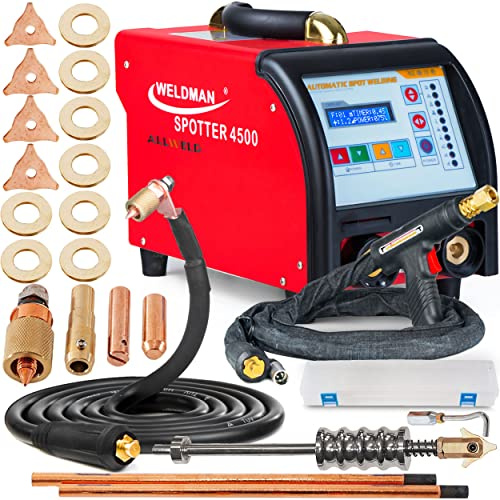 SPOTTER Soldeo por Puntos Acero Soldador por Puntos Profesional Soldadura para reparar la Carrocería de Coche en el Taller el extractor de abolladuras con ventosa de vacío 4500 400V 3500A