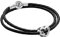 PANDORA Set Leder-Armband für Damen mit Charm Love You Mum zauberhafter Armschmuck für Frauen, elegante Geschenkidee, 51520-35 35 cm