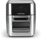 GOURMETmaxx Friggitrice digitale ad aria calda 12 l, forno XXL in acciaio inox | Airfryer + timer, display touchscreen, spiedino girevole | basso contenuto di grassi, risparmio energetico | 10