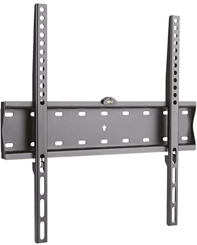 Drall Support Mural TV Universel - Seulement 2,7 cm de Distance du Mur Plat étroit Fixe - pour téléviseurs LCD LED OLED 26-55 Pouces - VESA 100 200 300 400 modèle Noir : P48A