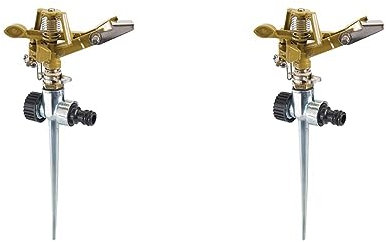 Silverline 868552 Spiked Impulse Sprinkler 1/2 Male - 300 mm (Pack of 2)