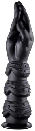 33.5cm Fist Dildo,Big Hand Dildo Schwarz mit Starkem Saugnapf,Analdildo Sex Spielzeug für Frauen Lesben Männer