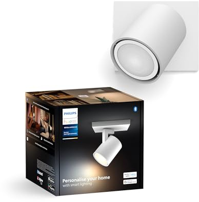 Philips Hue White Ambiance Runner 1er Spot weiß, inkl. 1x5W GU10 LED Lampe, dimmbar, alle Weißschattierungen, steuerbar via App, kompatibel mit Amazon Alexa (Echo, Echo Dot)