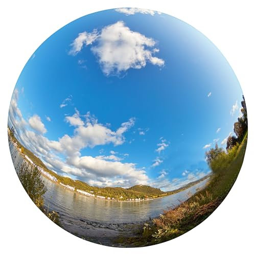 Boule d'observation de 15,2 cm, grand globe miroir brillant pour jardins, étangs, piscine, maison, support de dédouanement, décoration extérieure, sphère creuse polie en acier inoxydable (argenté)