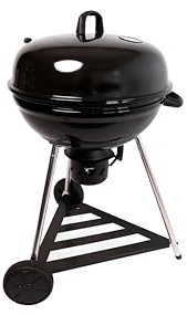 Cook'in Garden - Kolgrill - SMOK - 67 cm - Grill med emaljerat lock och inbyggd termometer - askuppsamlare - 2 förstärkta hjul