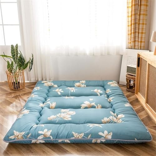 Tjock japansk golvmadrass, vikbar futon, sovdyna för camping, gästrum, platsbesparande, bekväma, bärbara sängkläder