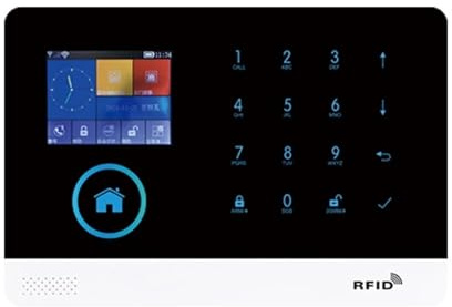 Tuya Larmsystem WiFi GSM Säkerhetssystem Inbrottslarm For Huskontor SMS Call Auto Dial APP Fjärrkontroll Komplett Larmsystem(A)