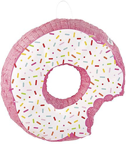 Multicolor Donut 3D Pinata (49cm x 49cm) 1 Piece - Perfect for Festive Celebrations and Fun Gatherings