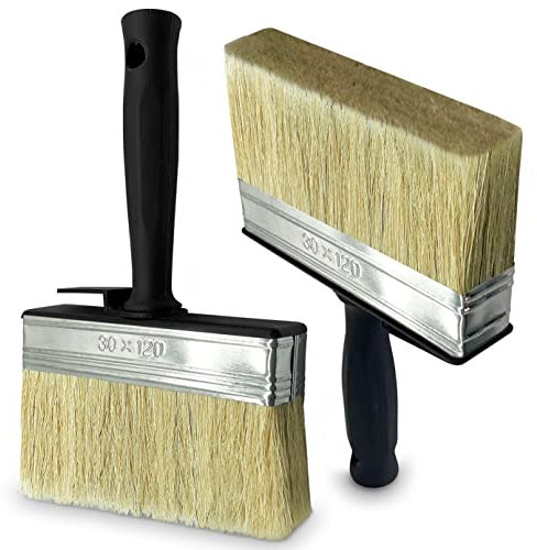 SOL 2pk Multipurpose Paint Brush Set – Durable Bristles for DIY, Home Maintenance, Wall Painting, Woodwork, Varnishing, Staining, Shed, Fence, Decking, Trim, Doors & Furniture Painting